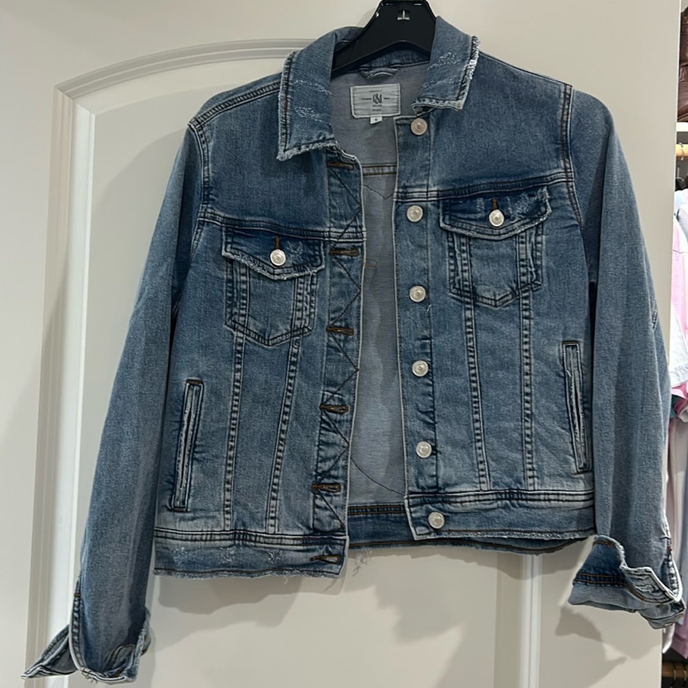 Rolling Stones inspired Jean jacket. Size small. Never worn.